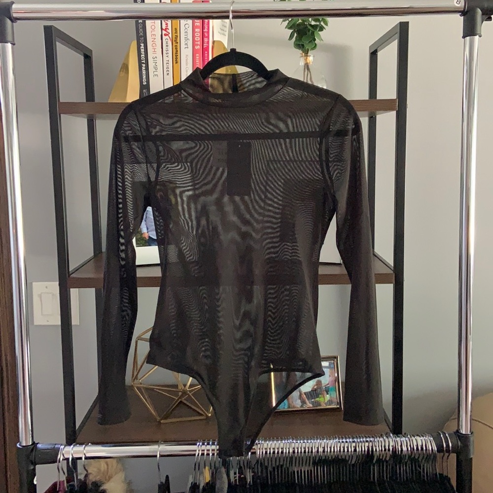 Black Sheer Bodysuit